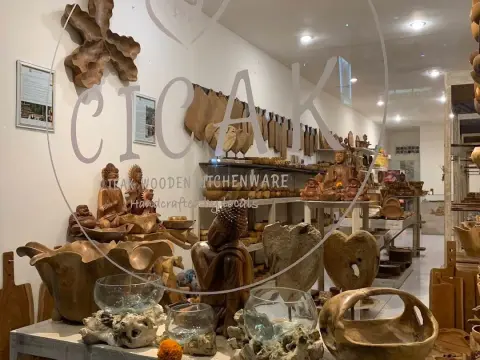 치착 티크 Cicak Teak Wooden Kitchenware